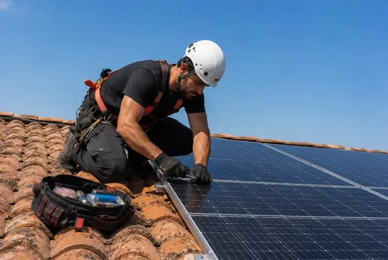 Maintenance et monitoring de panneaux solaires à Saint-Porchaire